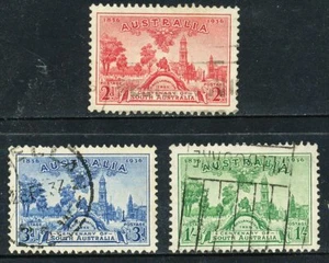 Australian 1936 Centenary of South Australia, set of 3, used - Picture 1 of 1