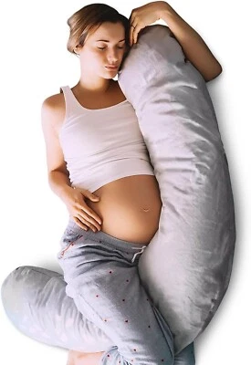 Traumreiter Schwangerschaftskissen J-Form Wendekissen mit Memory Foam (Visco L)