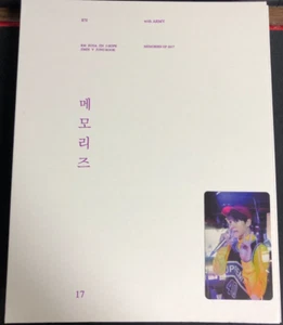 BTS MEMORIES OF 2017 DVD FULL SET JUNGKOOK Photocard Bangtan Boys Official KPOP - Picture 1 of 9