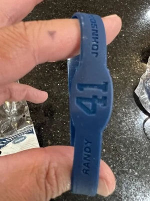 New York Yankees Randy Johnson Daily News Silicone Wristband Bracelet - Image 1 of 4