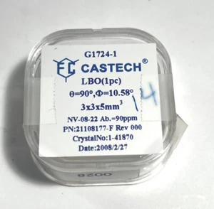 Castech 3x3x5mm SHG? LBO crystal - Picture 1 of 4