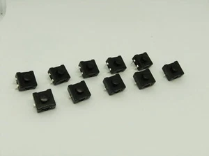 Paquete de 10 piezas de linterna interruptor de botón de encendido y apagado doble fila 12x12 mm - Imagen 1 de 10