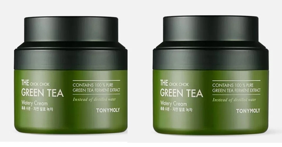 TONYMOLY The Chok Chok Green Tea Watery Cream 100ml x 2 - Hydration & Soothing - Изображение 1 из 1