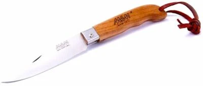 MAM Sportive Folding Knife - Stainless Steel , Wood Grip W/ Lanyard  - Portugal - Image 1 of 4