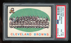 1959 Topps #161 Cleveland Browns Team PSA 8 NM-MT *A23G*#45548275