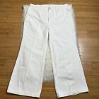 Frame Denim Jeans Womens 34x30.5 White Le Baggy Palazzo Wide Leg Pants High Rise