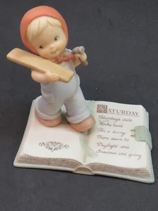 1993 Memories of Yesterday SATURDAY Child Works Hard for a Living; ENESCO 531383 - Picture 1 of 4