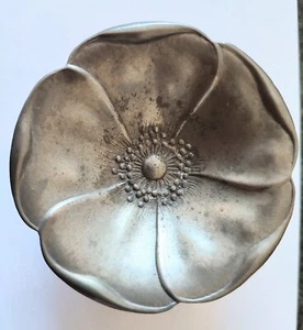Vintage Ernst Dragsted - Pewter Poppy Dish - Danish Denmark - Dragon Mark - Picture 1 of 3