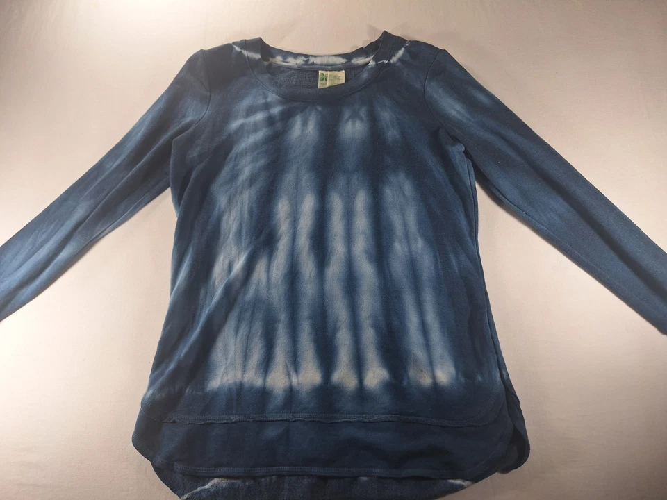 Green Tea Blue Tie Dye Long Sleeve Sweatshirt Women's Size Small  - Image 1 of 4