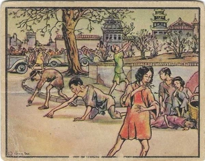 1938 GUM INC. HORRORS OF WAR #74 "THE STARVING CHILDREN OF CHINA"! GREAT SET! - Picture 1 of 2