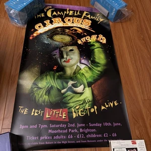Poster Campbell Family Circus Little Bigtop Alive. Firmato (Dave McKean?? ) - Foto 1 di 17