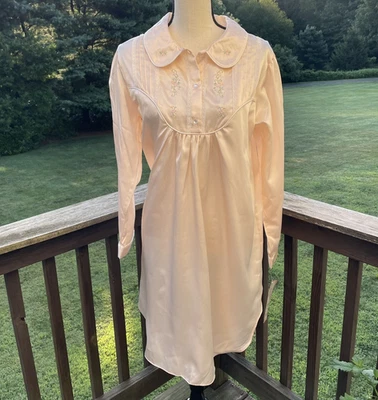 BARBIZON Vestido Camisón Camisón Cottagecore Campo Romántico Abuela De Colección Lg Foto 1 de 4