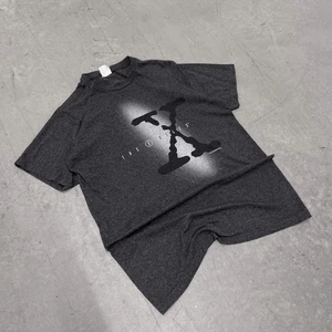 The X Files Promo Shirt Grey Bay Island Medium Fade Alien Sci Fi - Picture 1 of 7