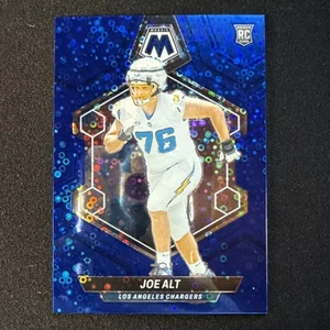 Joe Alt Rookie Card RC 2024 Mosaic Football Blue No Huddle Disco Prizm /75 #305 - Picture 1 of 3