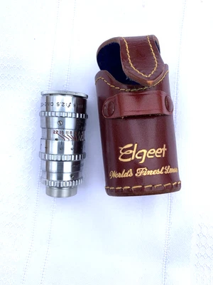 Elgeet Lens 1-1/2 2.5 Cine-Tel in Original Case - Image 1 of 3