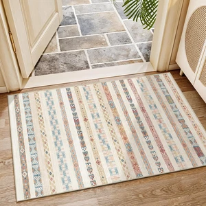 Tappeto zona marocchino 2x3 giallo boho piccolo tappetino antiscivolo lavabile tappeto ingresso - Foto 1 di 12