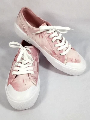 Zapatillas Levi Strauss Para Mujer 7 Rosa Tie Dye Estilo #52057201P1 Parte Superior Baja Con Cordones Foto 1 de 4