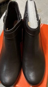 Easy Spirit Womens Insole Round Toe Ankle Boots Esadino DBRN/DBR L LE Size 8W - Picture 1 of 8