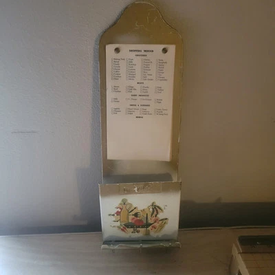 Vintage Memo Board/ Key And Mail Storage - Image 1 of 4