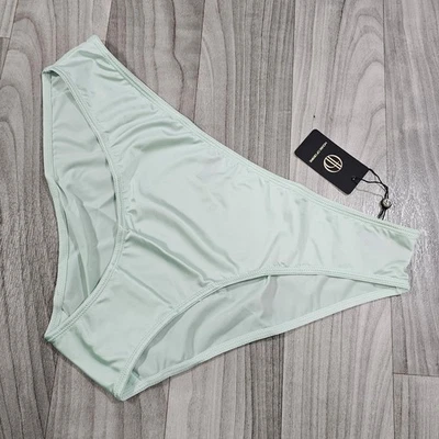 House of Desire Liquid Satin Hipster Panties, Aqua, Multiple Sizes - Image 1 of 4