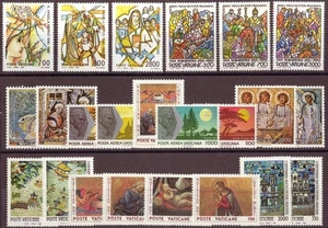 1990 VATICANO ANNATA COMPLETA COMMEMORATIVI SENZA FOGLIETTI E LIBRETTI MNH** - Imagen 1 de 1