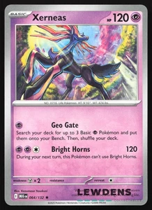 Xerneas - 064/132 - Non-Holo Build & Battle Promo - Mega Evolution Pokemon Card - Picture 1 of 2