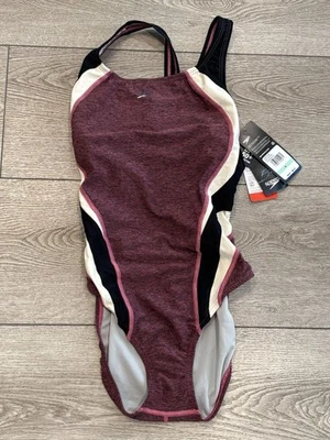 Traje de baño Speedo Quantum Fusion para mujer 8 UPF 50+ de una pieza nuevo rosa Fandango Foto 1 de 4