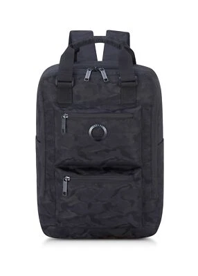 DELSEY PARIS Citypak Backpack 15.6" Rucksack Tasche Black Camouflage Schwarz - Bild 1 von 4