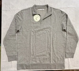 NWT Criquet Men’s XL 1/4 Zip Golf Long Sleeve Mock Neck Sweatershirt Pullover - Picture 1 of 6