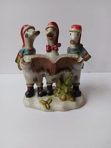 Resin Duck Carolers Tii Collections Christmas Caroling Figures Jean Shackelford - Picture 1 of 15