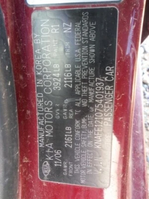 Medidor de velocímetro usado se adapta a: Kia Spectra Cluster AT 2007 con ABS grado A Foto 1 de 4