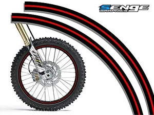 18 & 21 INCH DIRT BIKE RIM PROTECTORS WHEEL DECALS TAPE GRAPHICS MOTORCYCLE - Picture 1 of 1