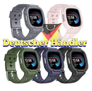 Armband + Cover für Fitbit Versa 3 / 4 / Sense / 2 Silikon Sport Full Hülle Band - Zdjęcie 1 z 25