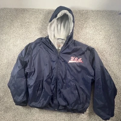 Vintage Steve & Barrys USA Mens Large Lined Windbreaker - Image 1 of 4