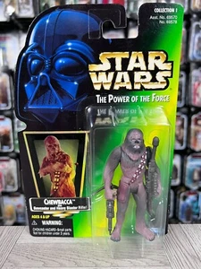 Star Wars - Power of the Force - Chewbacca - grüne Hologrammkarte - Bild 1 von 2