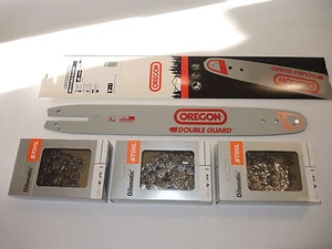 Original Oregon Schiene Schwert  14"  40cm 1,3 3/8"P + 3x PS Kette für Stihl - Bild 1 von 1