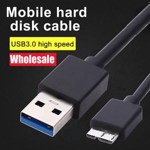 Lotto Cavo Alta Velocità Micro Usb 3.0 A Micro B Maschio per Hard Disk Esterno - Foto 1 di 12