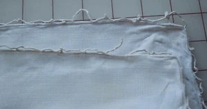 6131 4 beautiful antique ecru linen napkins, floral cutwork & buttonhole stitch - Picture 1 of 4
