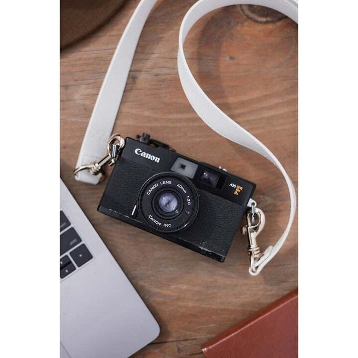 Ремешок для камеры - шеи плеча кожи белый стильный стильный уникальный - Изображение 1 из 4