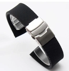 20mm rubber Band Silicone Strap bracelet Buckle For Oris BC3 Day Date - Bild 1 von 4