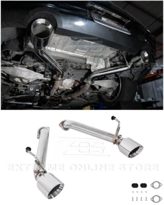 Silenciador para 14-16 Infiniti Q60 borrador eje trasero 4,5 pulgadas doble punta escape Foto 1 de 4