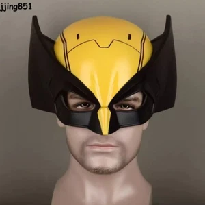 Deadpool 3 Wolverine PVC Half Face Mask Cospaly Helmet Halloween Props Xmas Gift - Picture 1 of 9