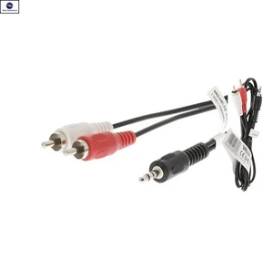 CAVO AUDIO JACK 3,5mm STEREO 2 X RCA SPINA MASCHIO ADATTATORE AUX 1,5m AUTO ECC. - Foto 1 di 2