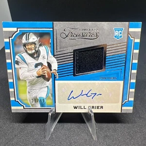 WILL GRIER 2019 Chronicles Timeless Treasures RC Rookie Jersey Patch Auto 29/99 - Picture 1 of 3