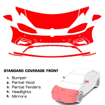 PreCut Paint Protection Film Clear Bra PPF Kit For Volkswagen Golf R 2018-2019 - Image 1 of 4