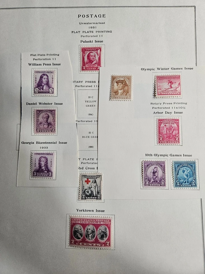 US Stamp Selection #3 of the year 1933 MH F/VF (410F-05) - Image 1 of 1