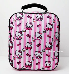 Sanrio Hello kitty Lunch Bag School Travel Snack Tote Lunchbox All Over Print - Picture 1 of 9