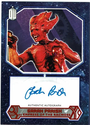 Doctor Who 2015 Autograph Sarah Parish as Empress of Racnoss Red Parallel #06/10 - Image 1 of 2