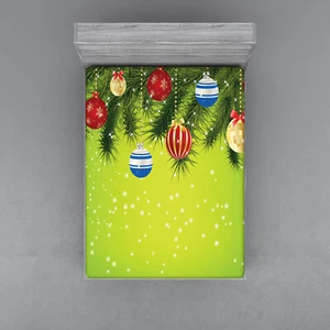 Christmas Fitted Sheet Cover with All-Round Elastic Pocket in 4 Sizes - Picture 1 of 78