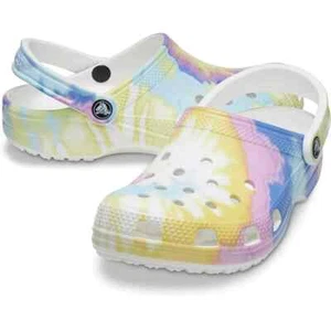 Crocs Classic Clog Tie Die Multi blau gelb weiß Herren Größe 11 NEU - Bild 1 von 8